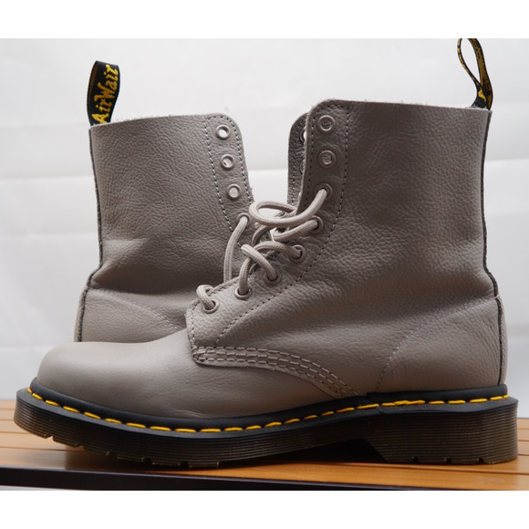 Dr. Martens Light Gray Lace-Up Boots - Picture 6 of 9